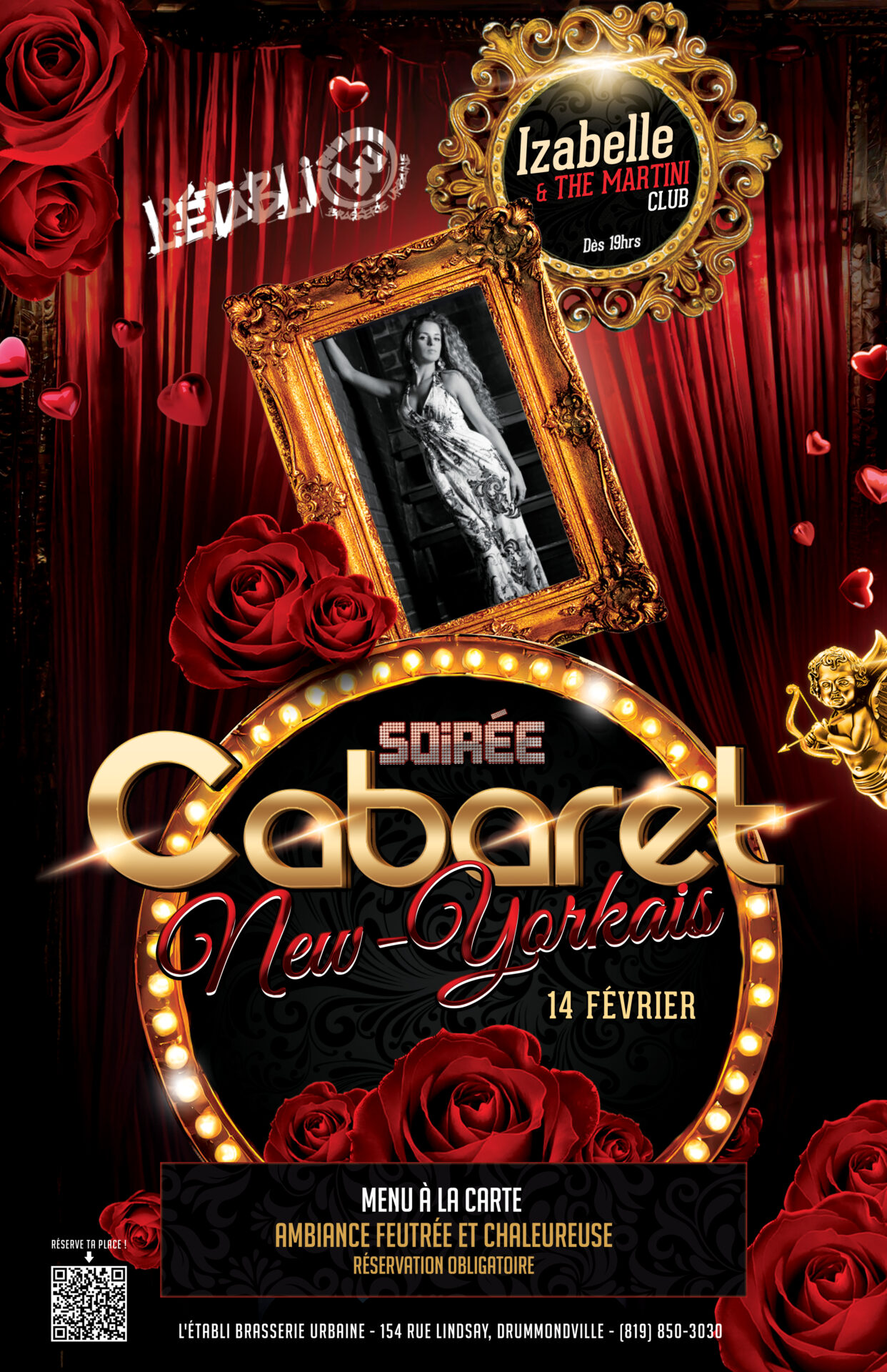 Soirée Cabaret New-Yorkais avec Izabelle & The Martini Club